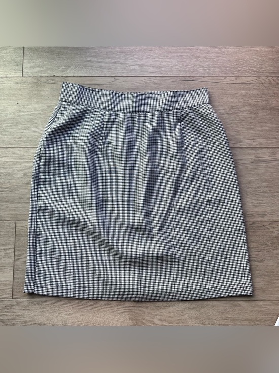 Dresses & Skirts - Laura Whitten Houndstooth Pencil Skirt Black White Size 14 Preppy School girl